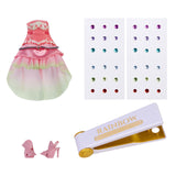 Rainbow high be dazzling-modepoppen -adeline rose (roze) met bedazzle-tool en glinsterende strass-steentjes