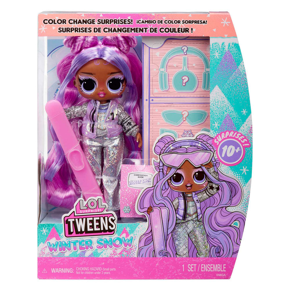 L.o.l. surprise tweens winter snow pop - violet snow