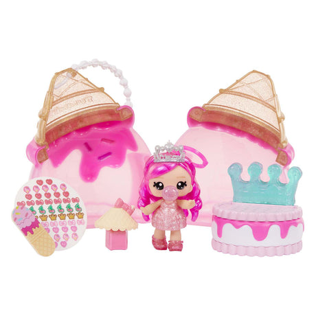 Mga entertainment beauty bag speelset + lip gloss pop - ice cream beauty bag
