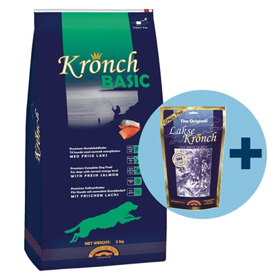 Kronch Basic adult met gratis kronch 100% zalmsnacks