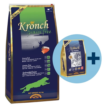 Kronch Adult graanvrij met gratis kronch 100% zalmsnacks