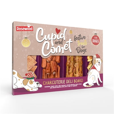 Cupid comet Charcuterie board snack plankje