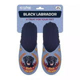 Pantoffel black labrador donkerblauw