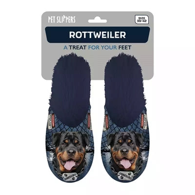 Pantoffel rottweiler donkerblauw