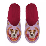 Pantoffel jack russel roze fuchsia