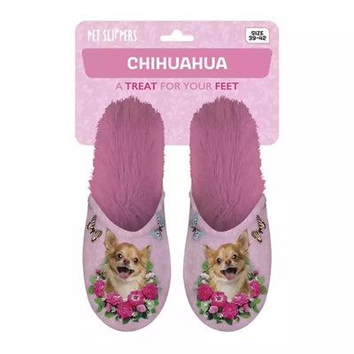 Pantoffel chihuahua roze