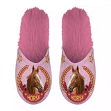 Pantoffel horse roze