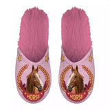 Pantoffel horse roze