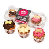 The barking bakery The barking bakery mini iced woofins vanilla en carob trio assorti