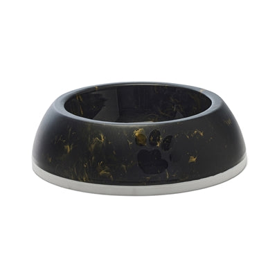 Savic voerbak delice 3 marble zwart goud