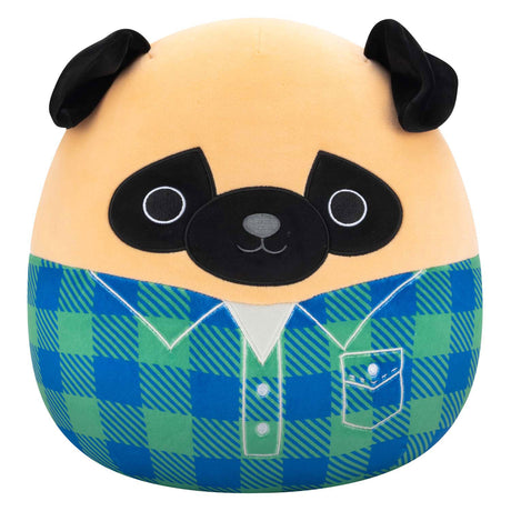 Squishmallows knuffel pluche - prince mopshond, 30cm