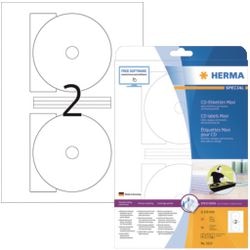 Merkloos sans marque herma 5115 cd dvd etiket 116mm wit - 50 etiketten