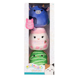 Squishmallows pluche knuffel set micromallows 3-delig verzamelfiguur.