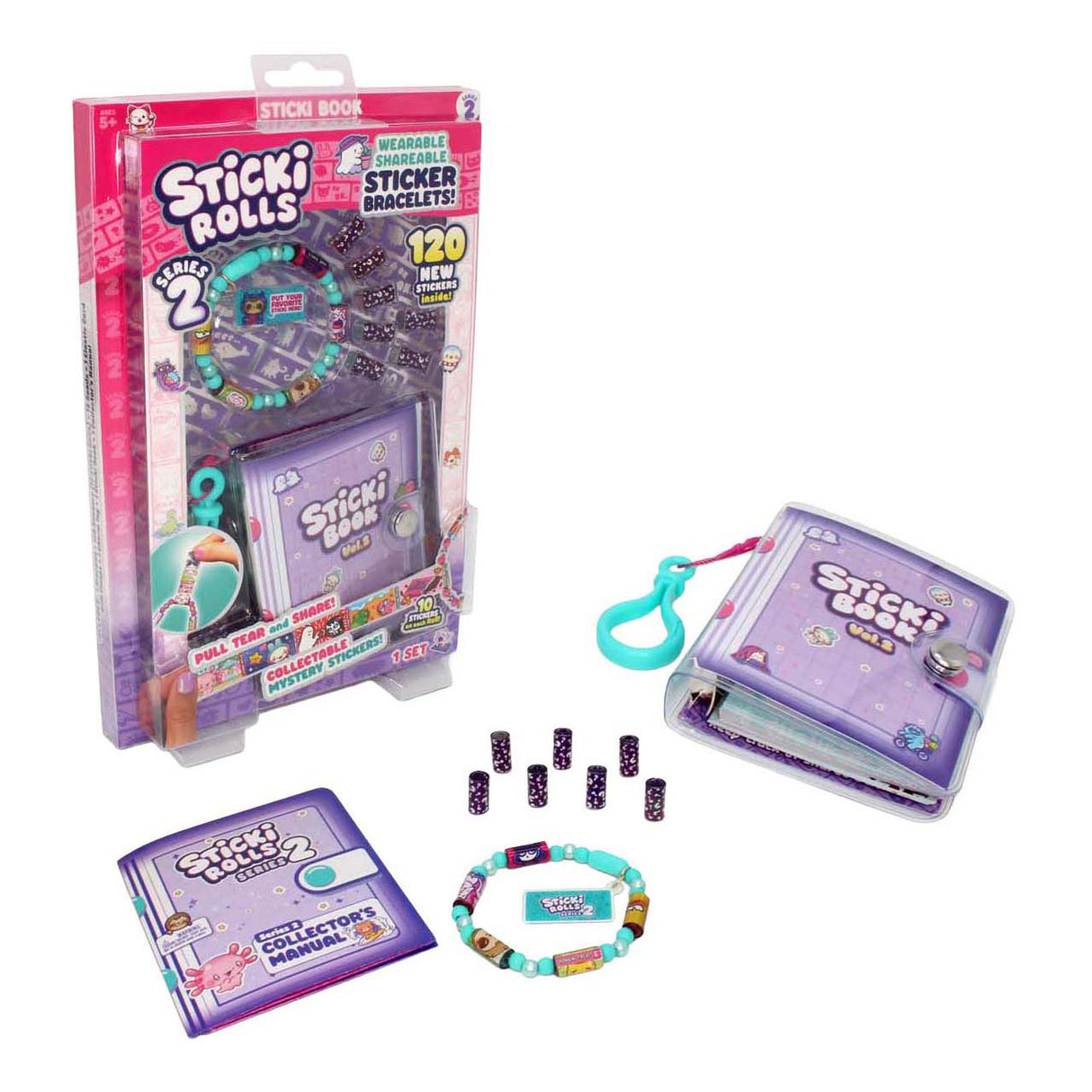 Sticki rolls stickerboek wave 2 - stickerboek voor kinderen - verzamelen.