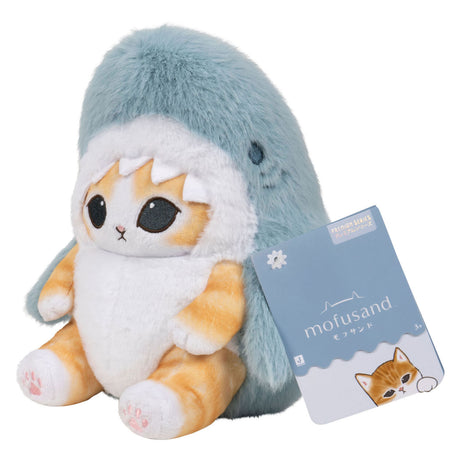 Jazwares mofusand - premium pluche knuffel haai 20cm