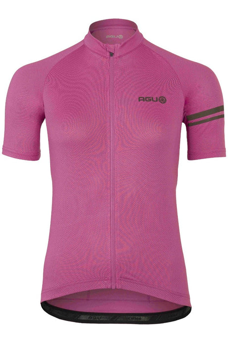 Core fietsshirt ss essential dames electric fuchsia