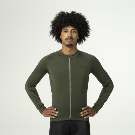 Merino fietsshirt lange mouwen six6 heren