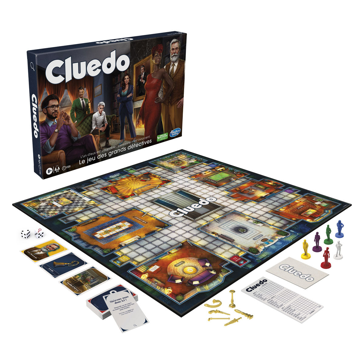 Hasbro cluedo het klassieke misdaadspel.