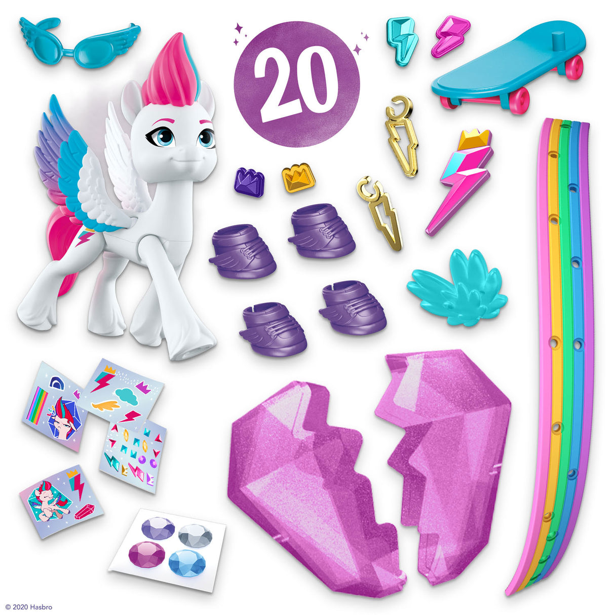 Hasbro my little pony film kristal avonturen zipp storm