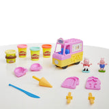 Play-doh peppas ijsjes speelset - boetseerklei - inclusief 5 potjes