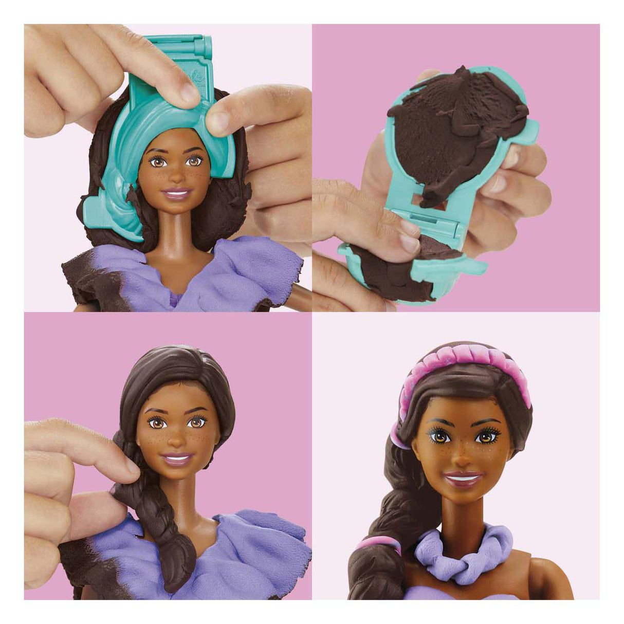 Play-doh barbie fashionista ruches - 2 kleipotjes