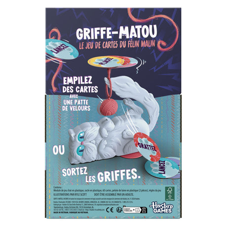 Hasbro gaming – griffe-matou – kaartspel – 8+ – 3-8 spelers