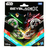 Hasbro beyblade x en star wars, luke skywalker 4-80b vs. darth vader 4-60b multipack