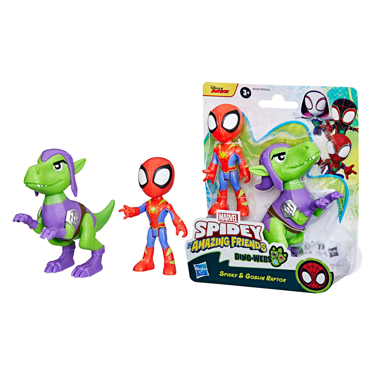 Spider-man spidey and his amazing friends hero dino webs speelfiguren