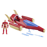 Hasbro avengers epic hero series iron man repulsor blast battle jet