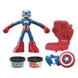 Play-doh marvel captain america stempelschild - boetseerklei