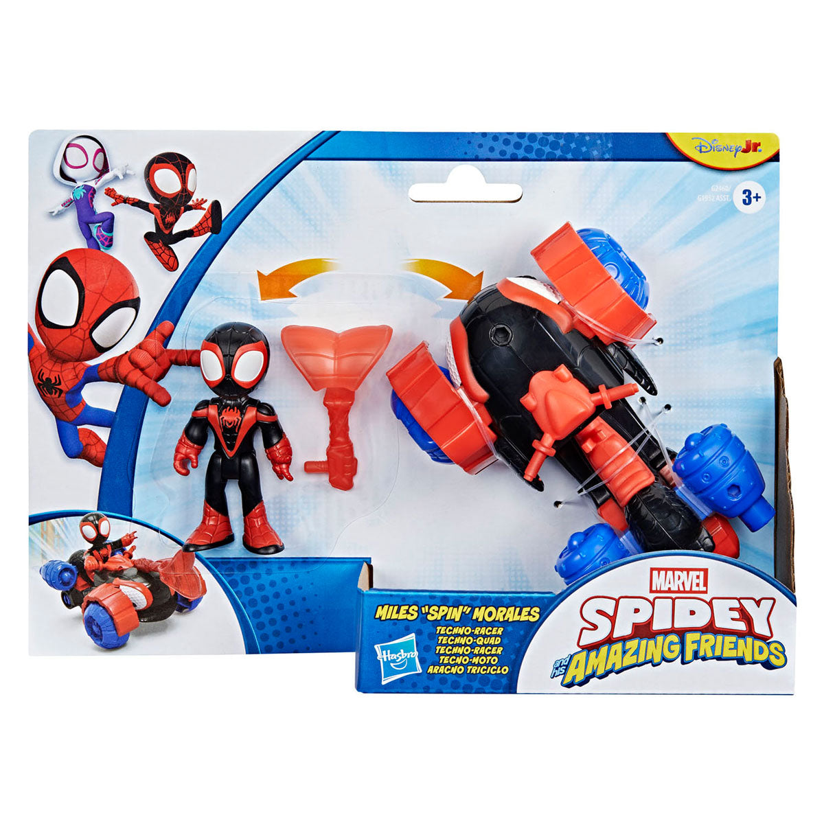 Hasbro miles 'spin' morales techno-racer speelfiguur