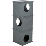 Trixie kattenhuis toren nele vilt grijs