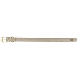 Trixie halsband hond pure leer lichtgrijs