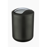 Wenko 1064930 - afvalemmer brasil s 2 liter zwart | 2 stuks