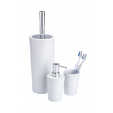 Wenko 1064995 - tandenborstelbeker coni keramiek wit | 4 stuks