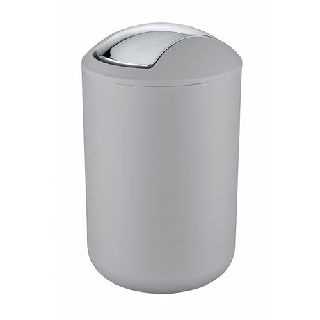 Wenko 1064957 - afvalemmer brasil l 6,5 liter grijs | 2 stuks