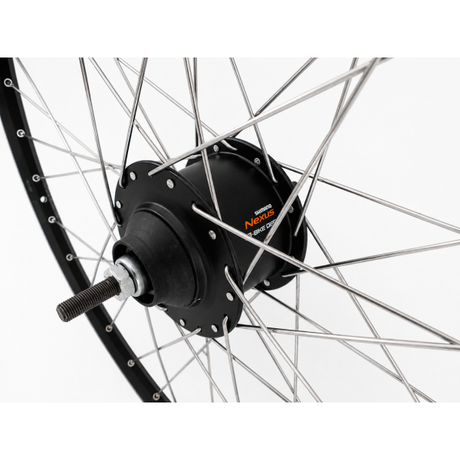Shimano achterwiel 28 inch zac2000 met nexus 5 rollerbrake - zwart geslepen