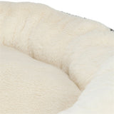 Trixie hondenmand leo soft rond pluche creme panterprint
