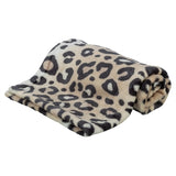 Trixie hondendeken leo soft pluche creme panterprint