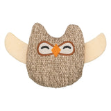 Trixie uil stof pluche met kattenkruid catnip beige