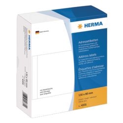 Adresetiketten voor typemachines herma