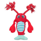 Trixie kreeft met flostouw rood