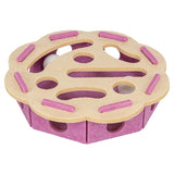 Trixie hole'n'roll bloem vilt roze beige