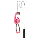 Trixie kattenhengel telescopisch grote katten met flamingo roze
