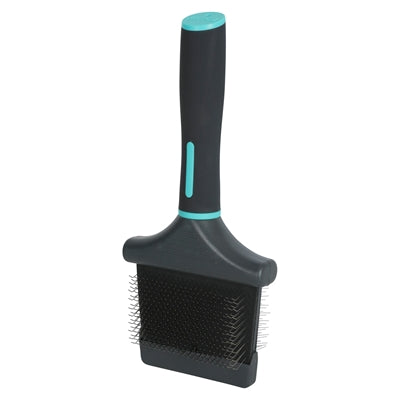 Zolux anah slickerborstel dubbelzijdig buigbaar zwart blauw