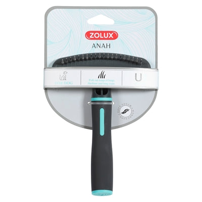 Zolux anah roskam met 20 metalen tanden zwart blauw