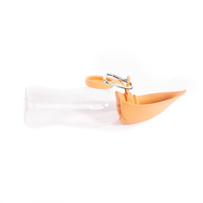 Martin drinkfles met silicone drinkbak oranje