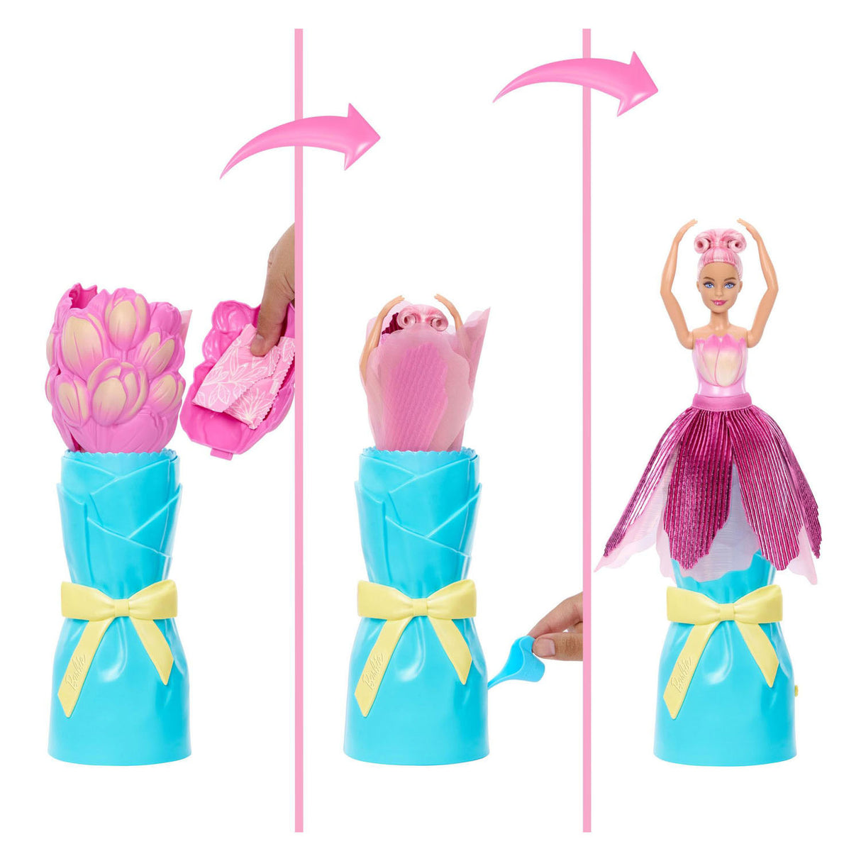Barbie petal pop roze tulp