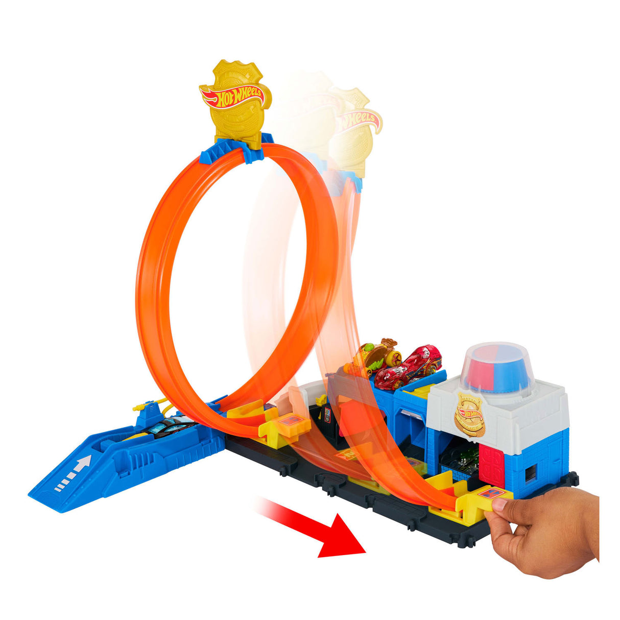 Hot wheels city superpolitiebureau - loopingbaan