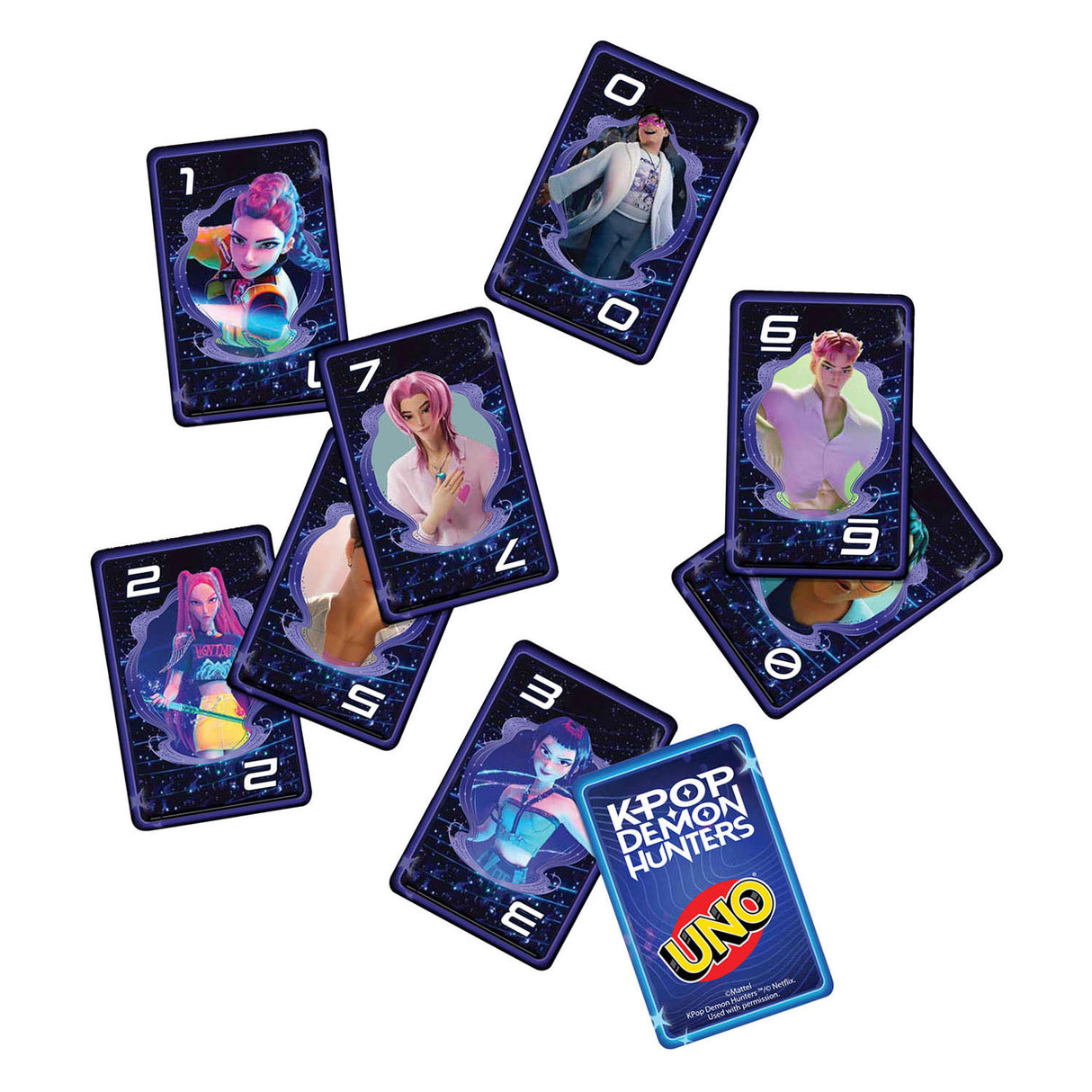 Mattel uno k-pop demon hunters